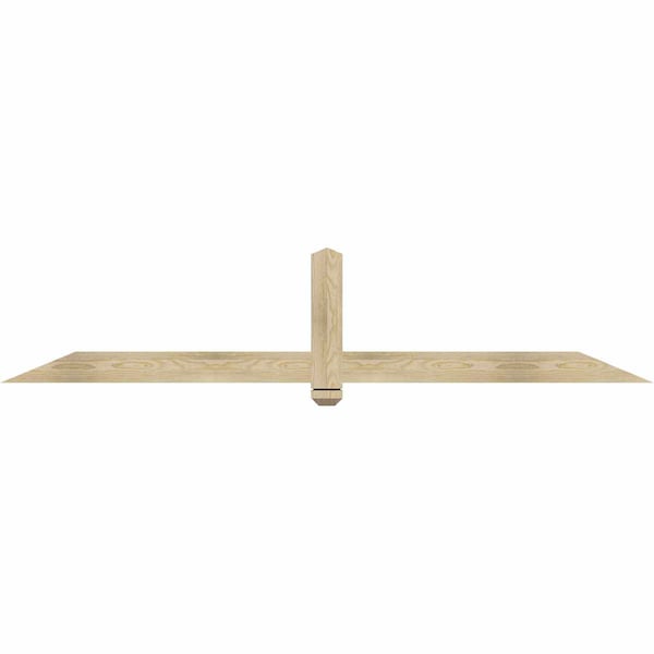 Ekena Millwork Eugene Rough Sawn Timber Gable Bracket, Douglas Fir, 84"W x 17"H x 2"D x 4"F, 5/12 Pitch GBW084X17X0204EUG00RDF - main